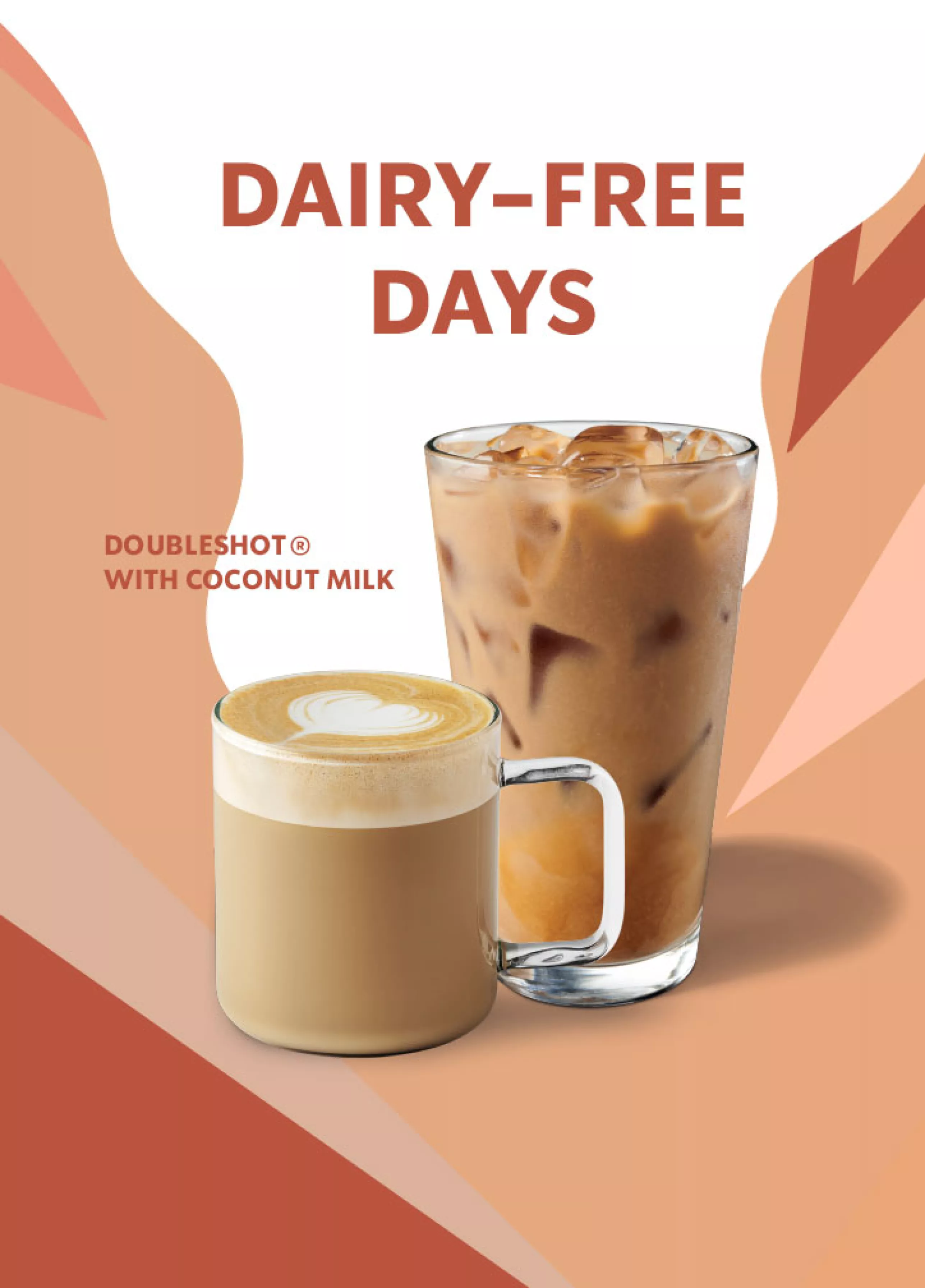 Double Shot Coconut Starbucks Vertical Banner
